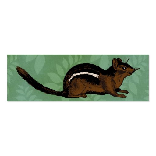Chipmunk Painting Business Card (front side)