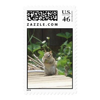 chipmunk postage stamp by Megharris21