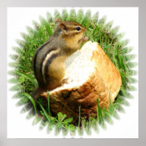 Chipmunk saying grace print