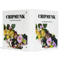 Chipmunk , Squirrel . (llustration , photo) Vinyl Binder