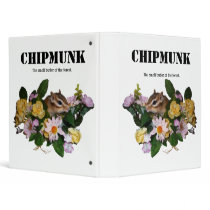 Chipmunk , Squirrel . (llustration , photo) Vinyl Binder