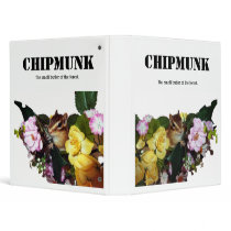 Chipmunk , Squirrel . (llustration , photo) Vinyl Binder