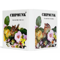 Chipmunk , Squirrel . (llustration , photo) Vinyl Binders