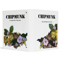 Chipmunk , Squirrel . (llustration , photo) Vinyl Binder