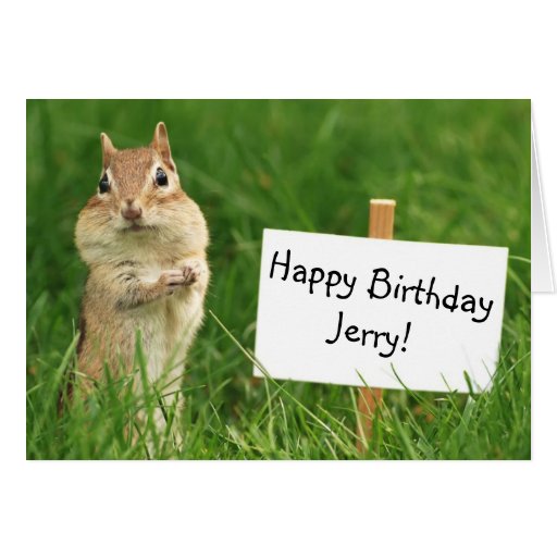 Chipmunk Birthday Cards, Chipmunk Birthday Card Templates, Postage