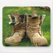 Chipmunks in Boots Mousepad