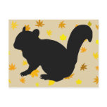 chipmunk's silhouette (Black) type2 Post Card