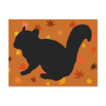 chipmunk's silhouette (Black) type2 Postcard