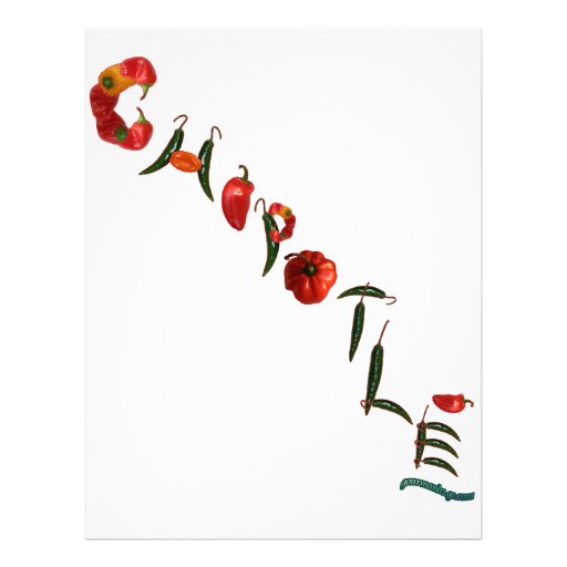 Chipotle Chili Peppers Letterhead | Zazzle