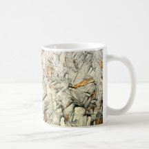 Chipped Paint on Wood Mug