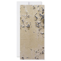 Chipped Painted Metal Textured Custom Rack Card