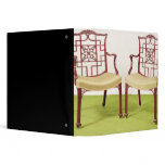 Chippendale mahogany dining chairs binders