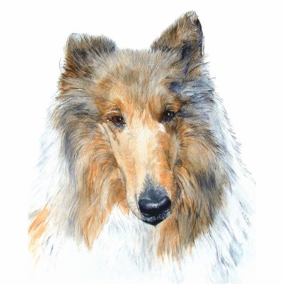 Chipper the Collie Sculpture Photo Cutouts by mozache
