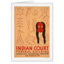 Chippewa Writing Mask 1939 WPA cards