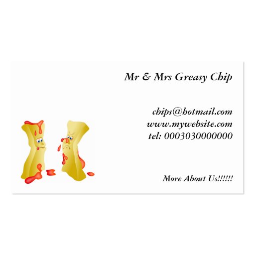 Chips Business Cards (front side)