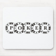 chips with poker mouse pad