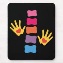 Chiro Hands & Spine Mousepad by chiropracticbydesign Chiro Hands & Spine Mousepad