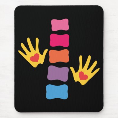 Chiro Hands & Spine Mousepad by chiropracticbydesign