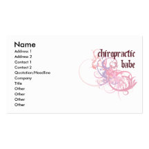 Chiropractic Babe Business Card