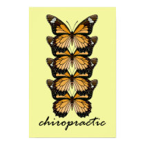 Chiropractic Butterflies Small Poster posters