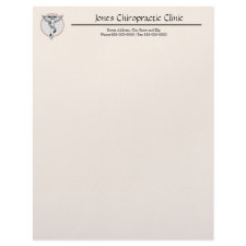 Chiropractic Chiropractor Letterhead letterhead