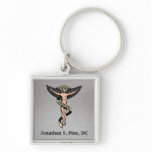 Chiropractic Emblem Personalized Keychain