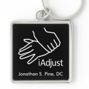 Chiropractic Emblem Personalized Keychain