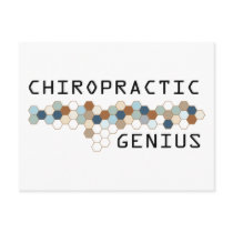 Chiropractic Genius postcards