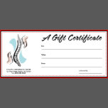 Chiropractic Gift Certificates 4x9 25 Paper Invitation Card Zazzle