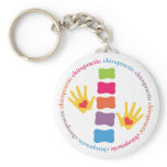 Chiropractic Hands and Spine Keychain