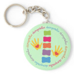 Chiropractic Hands and Spine Keychain keychains