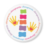 Chiropractic Hands and Spine Magnet magnets