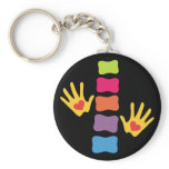 Chiropractic Hands & Spine Keychain keychains