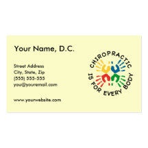 Chiropractic Is For Every Body Business Cards