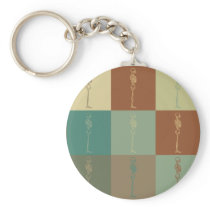 Chiropractic Pop Art Keychain