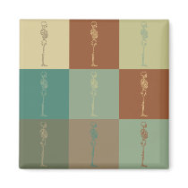 Chiropractic Pop Art Fridge Magnet