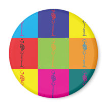 Chiropractic Pop Art magnets