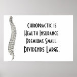 Chiropractic Poster: Chiropractic Health Insurance