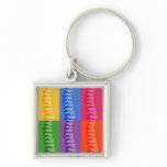 Chiropractic Spine Pop Art Key Ring Keychain keychains