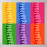 Chiropractic Spine Pop Art Print