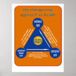 chiropractic types of care triangle poster