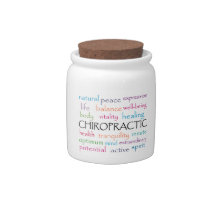Chiropractic Words Candy Jar