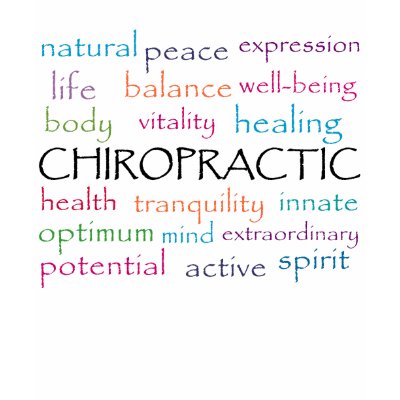 Chiropractic Words T-Shirt by chiropracticbydesign