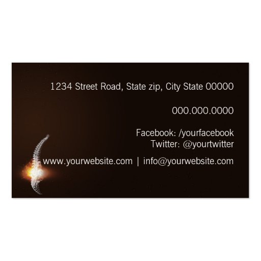 Chiropractor Business Card (back side)