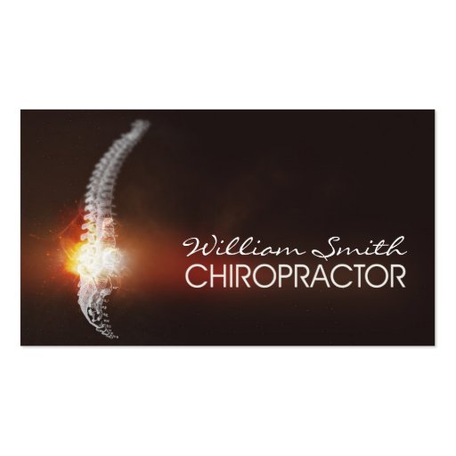Chiropractor Business Card (front side)