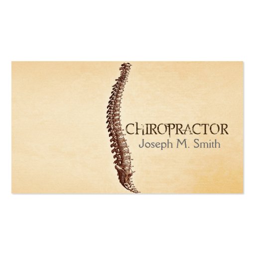 Chiropractor, Chiropractic, Health Business Card