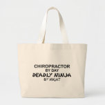 Chiropractor Deadly Ninja by Night Canvas Bags
