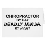 Chiropractor Deadly Ninja by Night Greeting Card