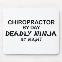 Chiropractor Deadly Ninja by Night Mouse Mat