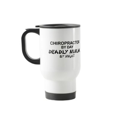Chiropractor Deadly Ninja by Night Mugs by poorrichards